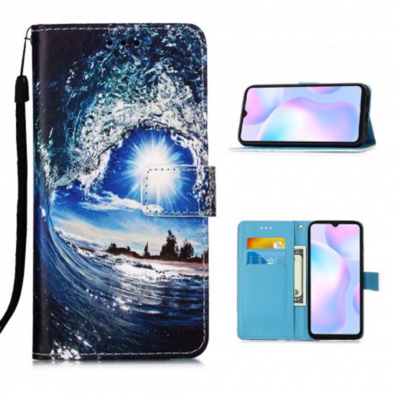 Flip Cover Xiaomi Redmi 9A Med Snor Daydreams Lanyard Landscape