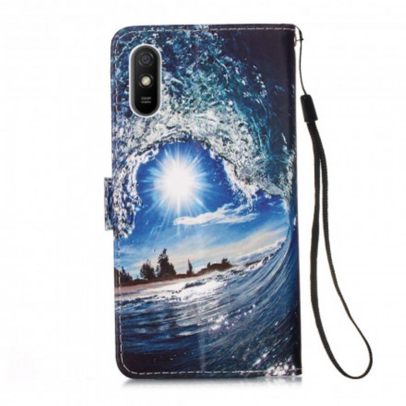 Flip Cover Xiaomi Redmi 9A Med Snor Daydreams Lanyard Landscape