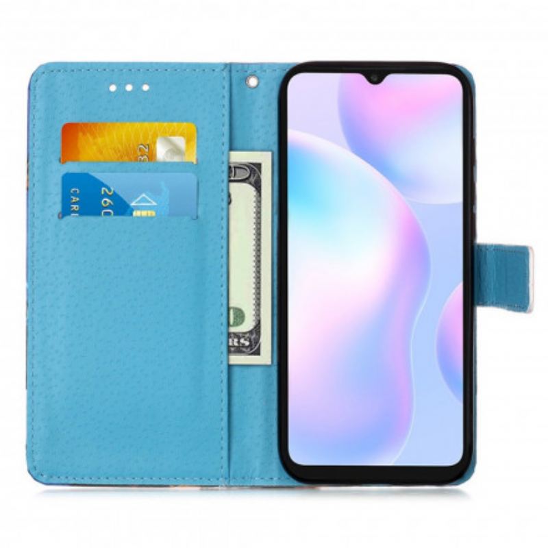 Flip Cover Xiaomi Redmi 9A Med Snor Daydreams Lanyard Landscape