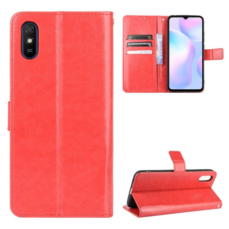 Flip Cover Xiaomi Redmi 9A Prangende Kunstlæder