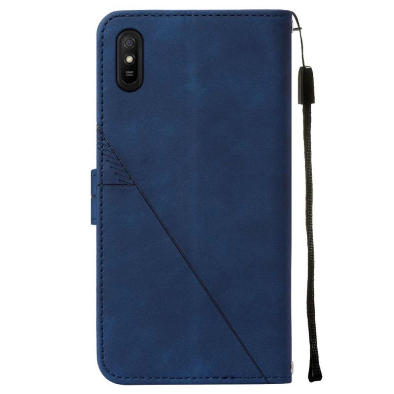 Flip Cover Xiaomi Redmi 9A Pyramide Lædereffekt