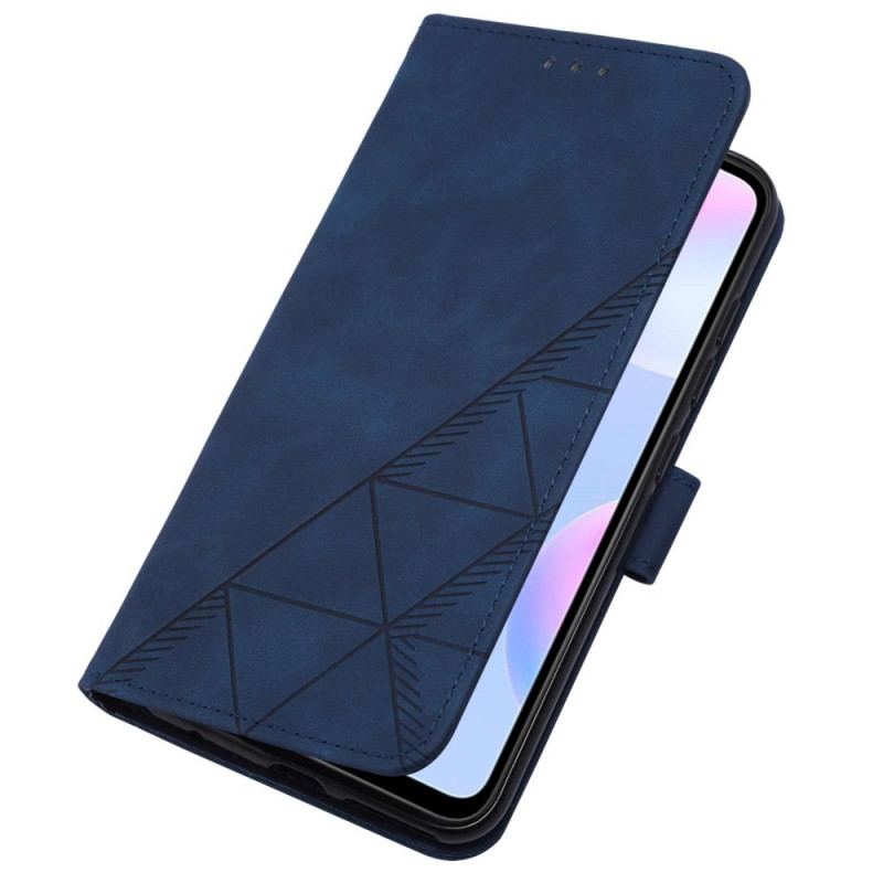 Flip Cover Xiaomi Redmi 9A Pyramide Lædereffekt