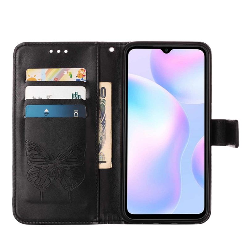 Flip Cover Xiaomi Redmi 9A Sommerfugle Design