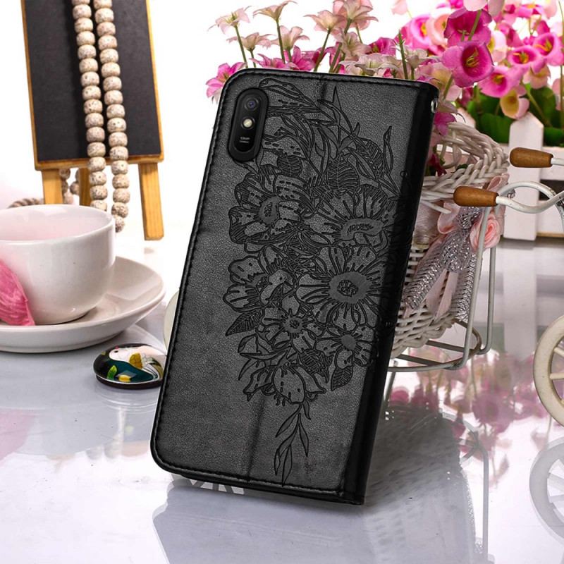 Flip Cover Xiaomi Redmi 9A Sommerfugle Design