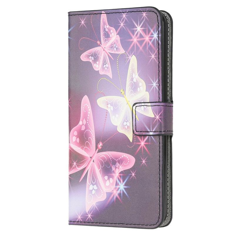 Flip Cover Xiaomi Redmi 9A Sommerfugle Og Blomster