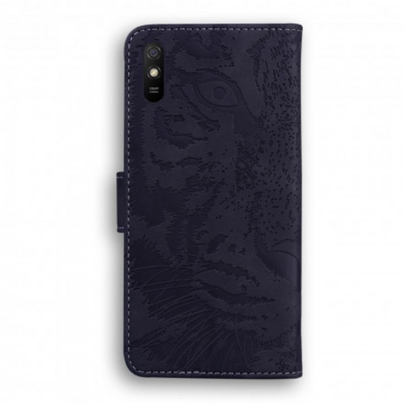 Flip Cover Xiaomi Redmi 9A Tiger Ansigtsprint