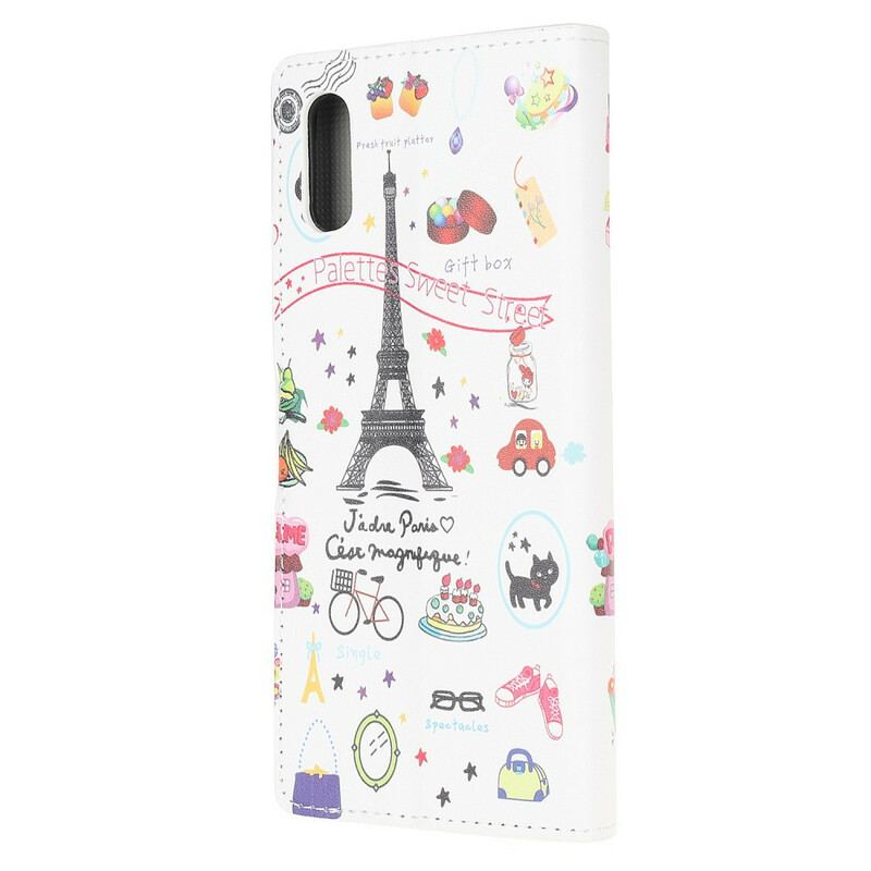 Læder Cover Xiaomi Redmi 9A Jeg Elsker Paris