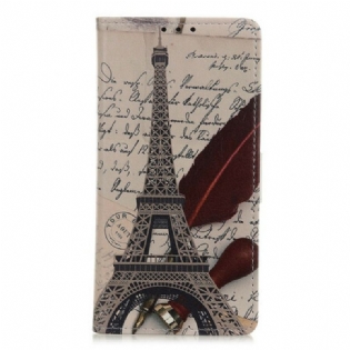 Læder Cover Xiaomi Redmi 9A Poetens Eiffeltårn