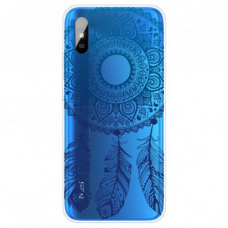 Mobilcover Xiaomi Redmi 9A Mandala Med Enkelt Blomst