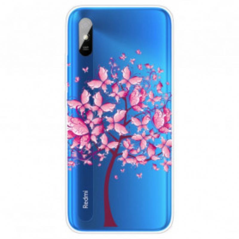 Mobilcover Xiaomi Redmi 9A Pink Træ Top