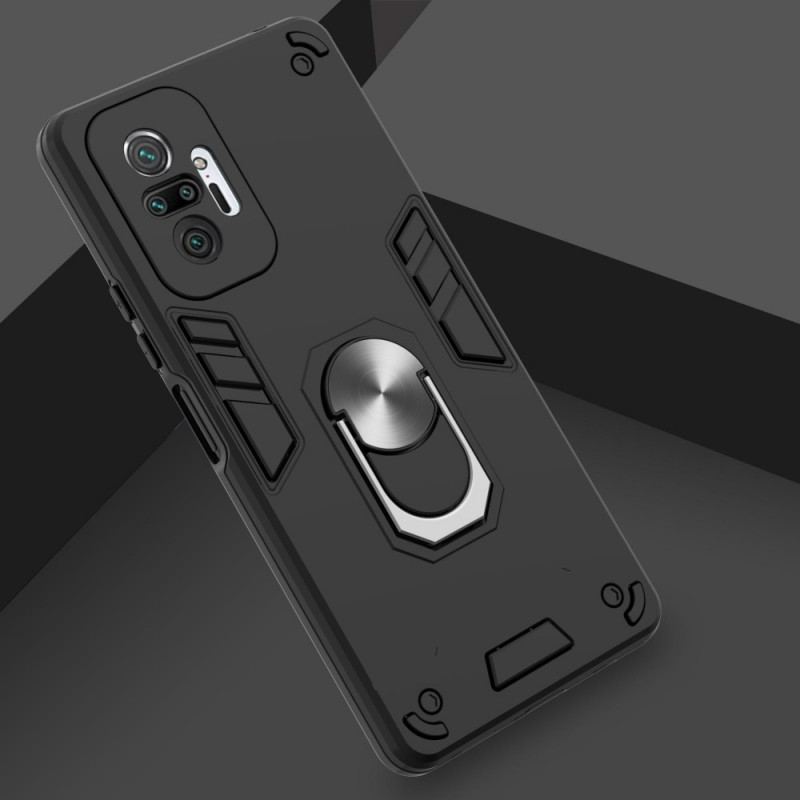 Cover Xiaomi Redmi Note 10 Pro Aftagelig Ringstøtte I Metallisk