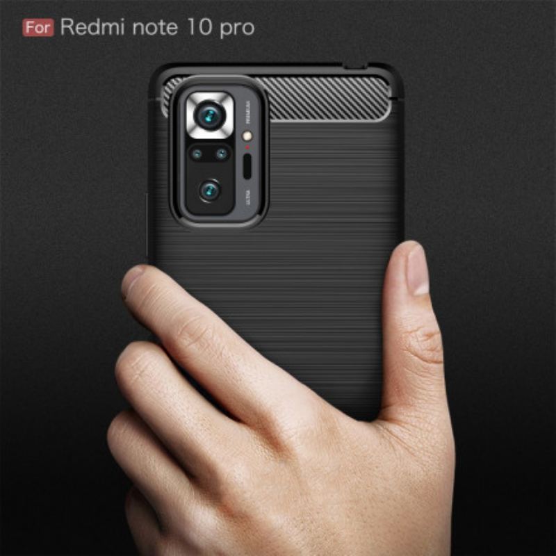 Cover Xiaomi Redmi Note 10 Pro Børstet Kulfiber