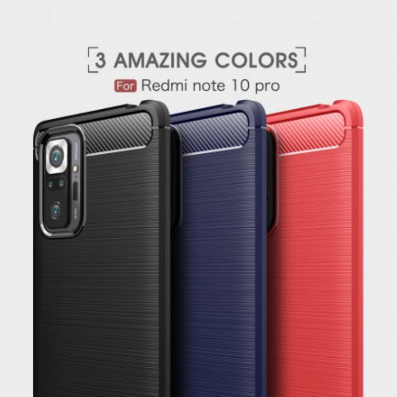 Cover Xiaomi Redmi Note 10 Pro Børstet Kulfiber