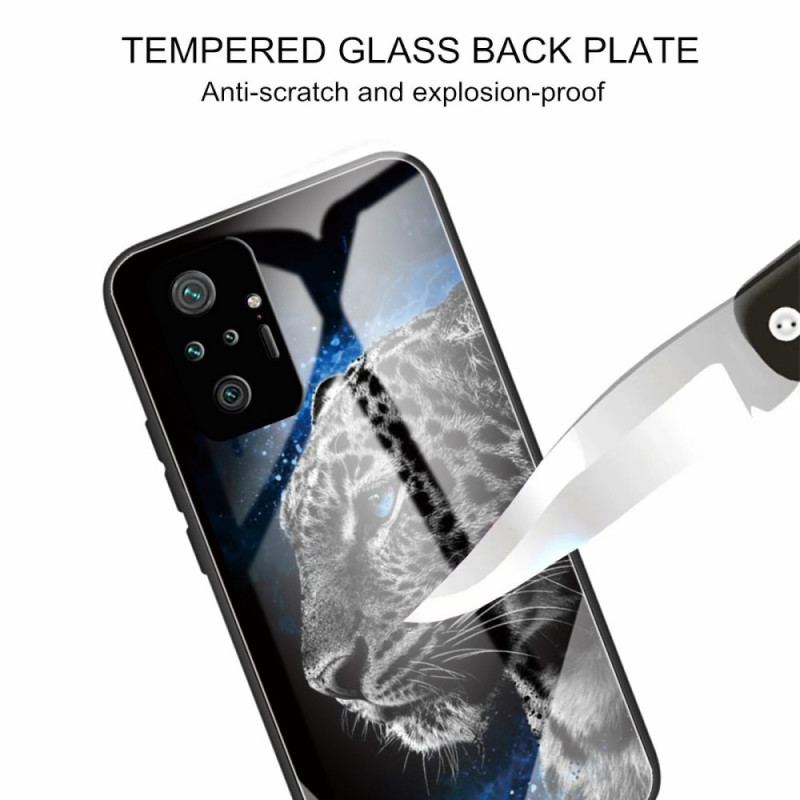 Cover Xiaomi Redmi Note 10 Pro Feline Face Hærdet Glas