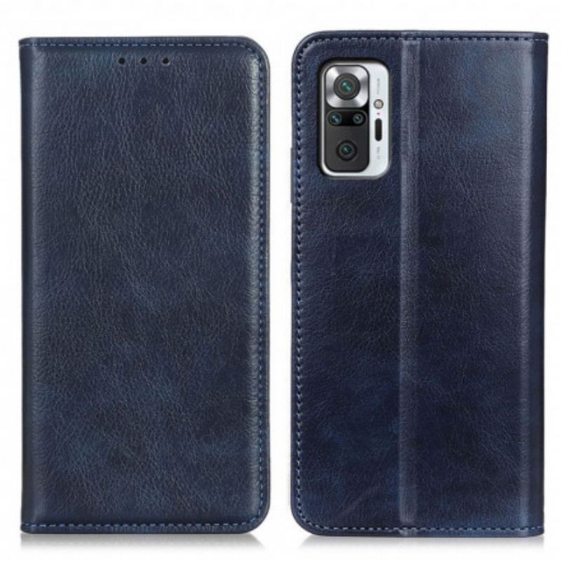 Cover Xiaomi Redmi Note 10 Pro Flip Cover Litchi Split Læder