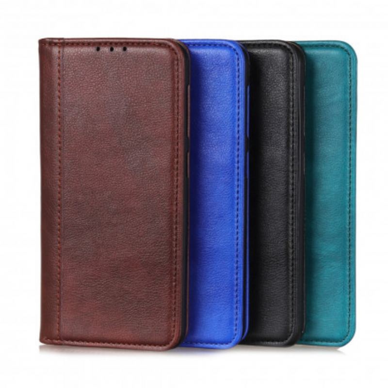 Cover Xiaomi Redmi Note 10 Pro Flip Cover Lychee Split Læder