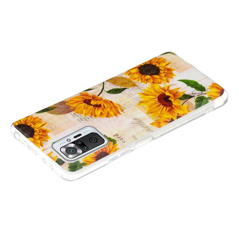 Cover Xiaomi Redmi Note 10 Pro Fluorescerende Blomsterserie