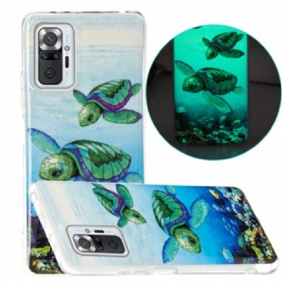 Cover Xiaomi Redmi Note 10 Pro Fluorescerende Skildpadder