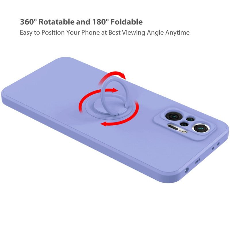 Cover Xiaomi Redmi Note 10 Pro Flydende Silikone Ring Og Snor