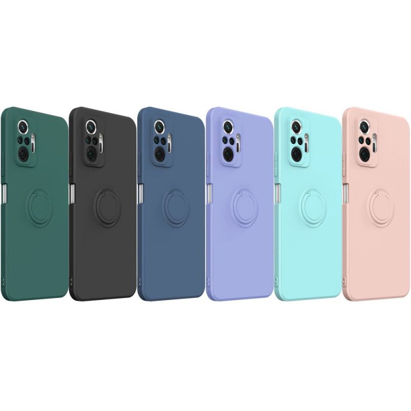 Cover Xiaomi Redmi Note 10 Pro Flydende Silikone Ring Og Snor