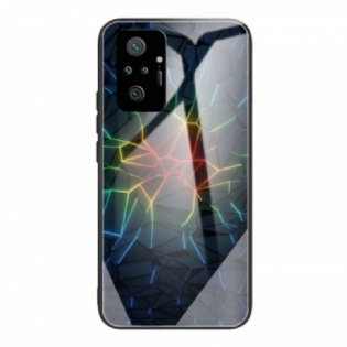 Cover Xiaomi Redmi Note 10 Pro Geometri Hærdet Glas