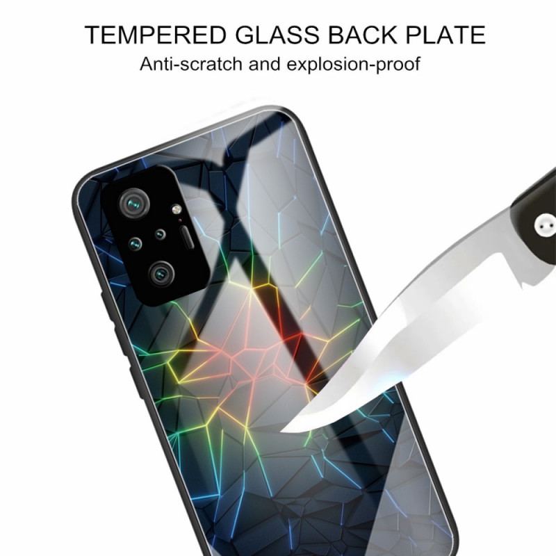 Cover Xiaomi Redmi Note 10 Pro Geometri Hærdet Glas