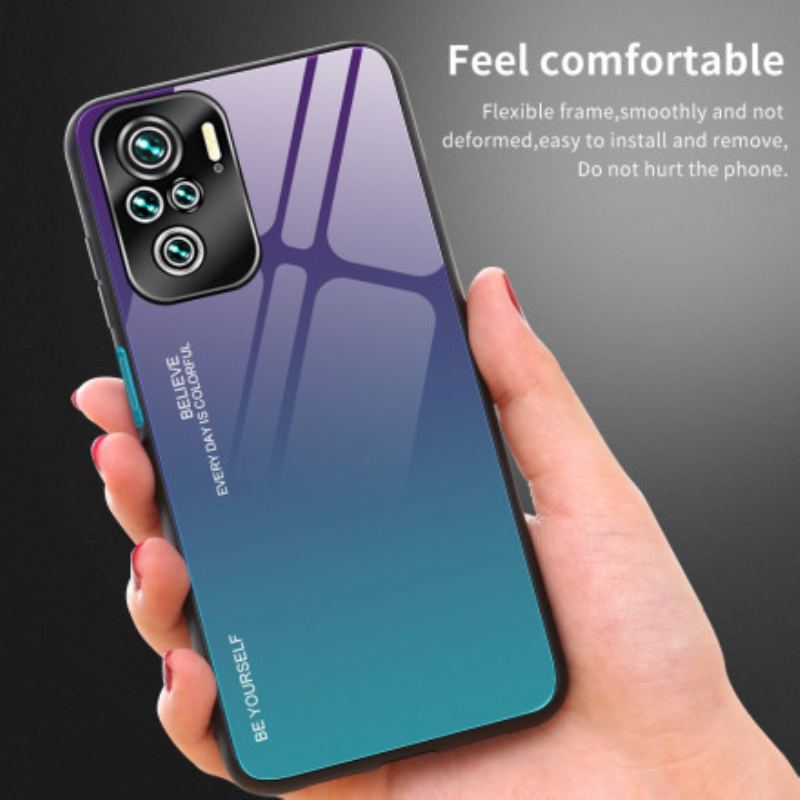 Cover Xiaomi Redmi Note 10 Pro Hærdet Glas Vær Dig Selv