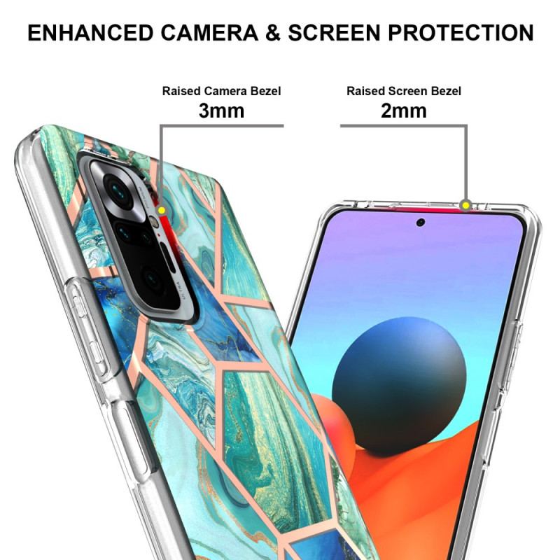 Cover Xiaomi Redmi Note 10 Pro Intens Geometri Marmor