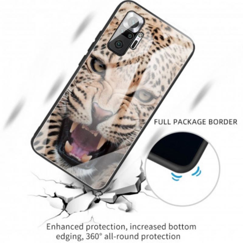 Cover Xiaomi Redmi Note 10 Pro Leopard Hærdet Glas