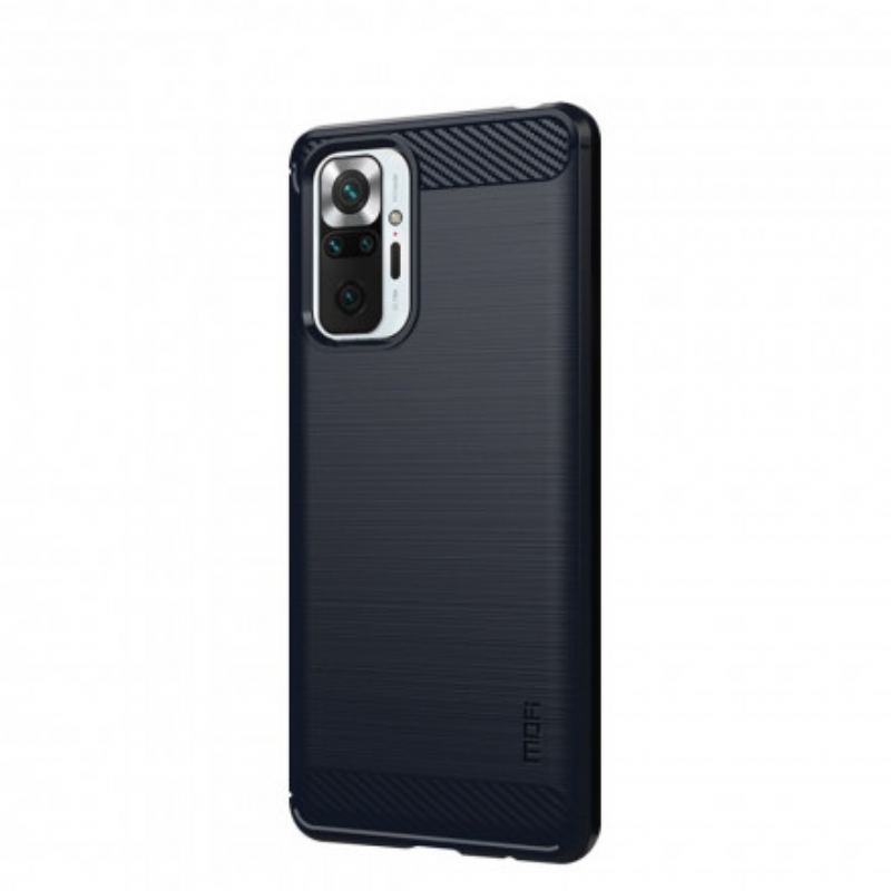 Cover Xiaomi Redmi Note 10 Pro Mofi Børstet Kulfiber