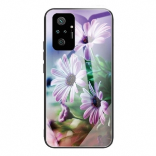 Cover Xiaomi Redmi Note 10 Pro Realistiske Hærdet Glas Blomster