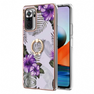 Cover Xiaomi Redmi Note 10 Pro Ring-bracket Blomster