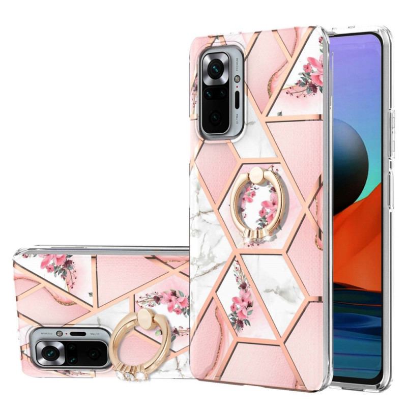 Cover Xiaomi Redmi Note 10 Pro Ring-bracket Blomster