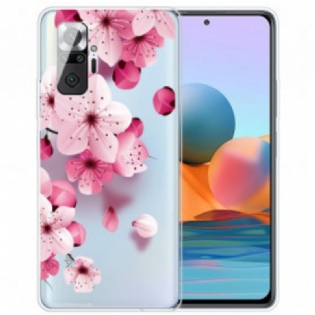 Cover Xiaomi Redmi Note 10 Pro Små Lyserøde Blomster