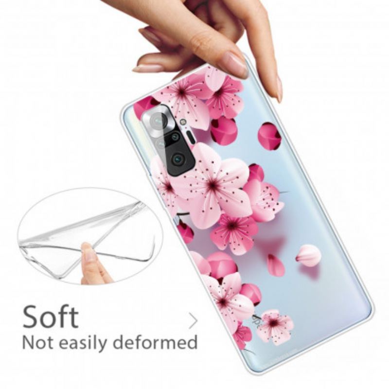 Cover Xiaomi Redmi Note 10 Pro Små Lyserøde Blomster