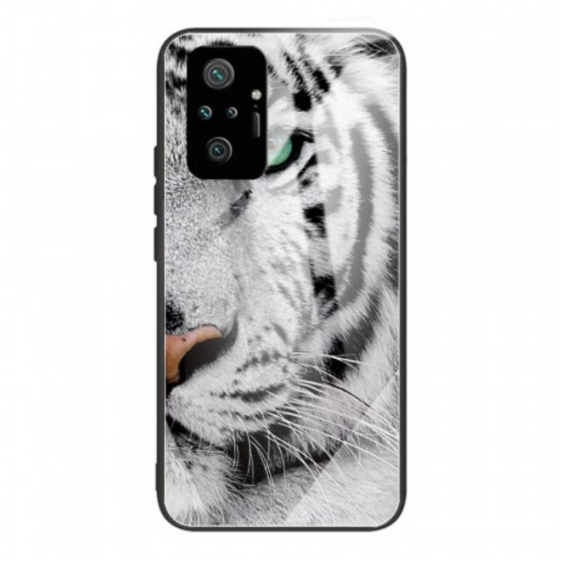 Cover Xiaomi Redmi Note 10 Pro Tiger Hærdet Glas