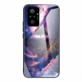 Cover Xiaomi Redmi Note 10 Pro World Tree Hærdet Glas