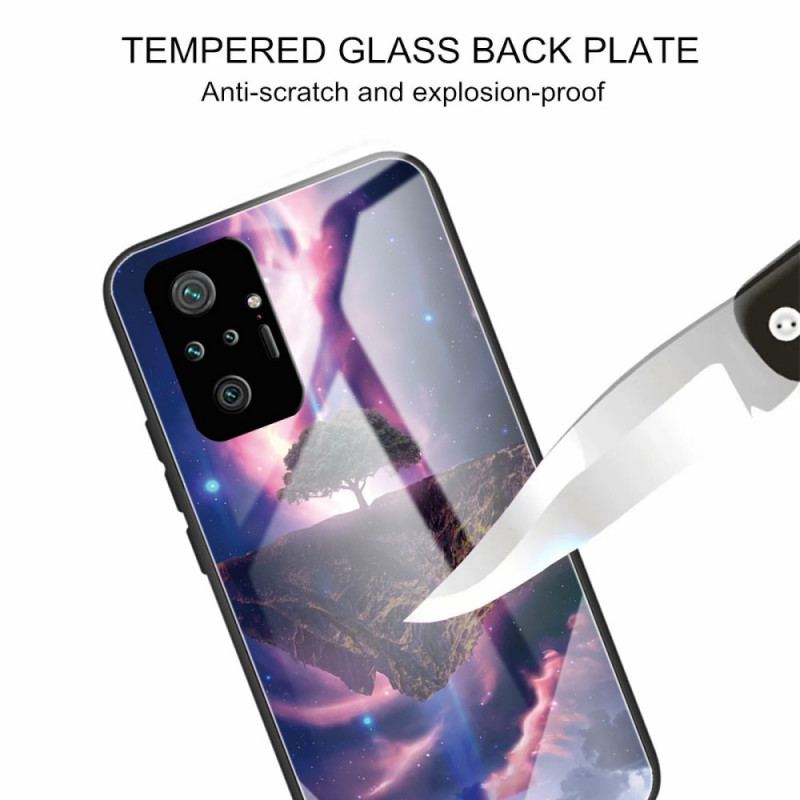 Cover Xiaomi Redmi Note 10 Pro World Tree Hærdet Glas