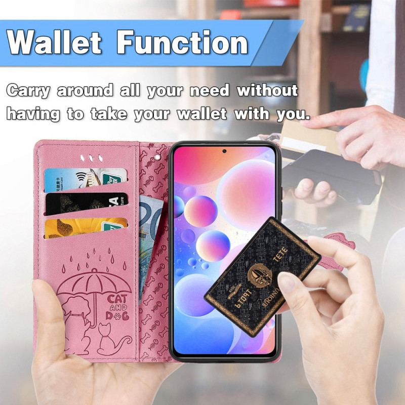 Flip Cover Xiaomi Redmi Note 10 Pro Animerede Dyr