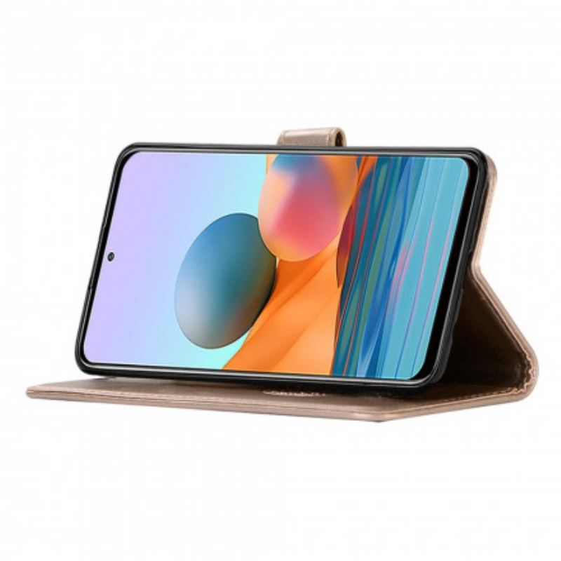 Flip Cover Xiaomi Redmi Note 10 Pro Drømmefanger Ugle I Lædereffekt