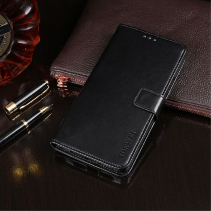 Flip Cover Xiaomi Redmi Note 10 Pro Imiteret Læder Idewei