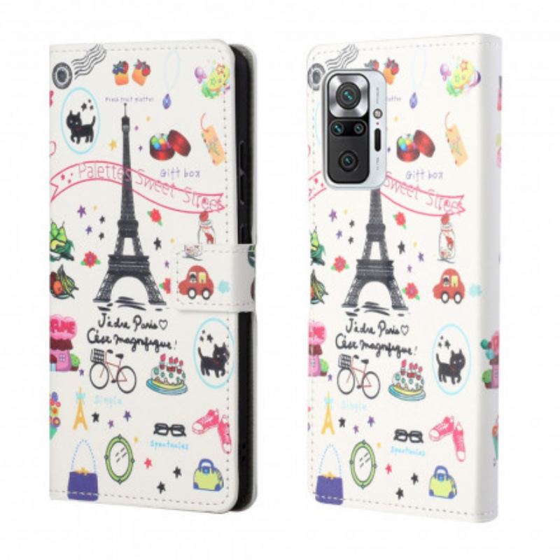 Flip Cover Xiaomi Redmi Note 10 Pro Jeg Elsker Paris