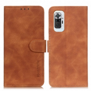 Flip Cover Xiaomi Redmi Note 10 Pro Khazneh Vintage Lædereffekt