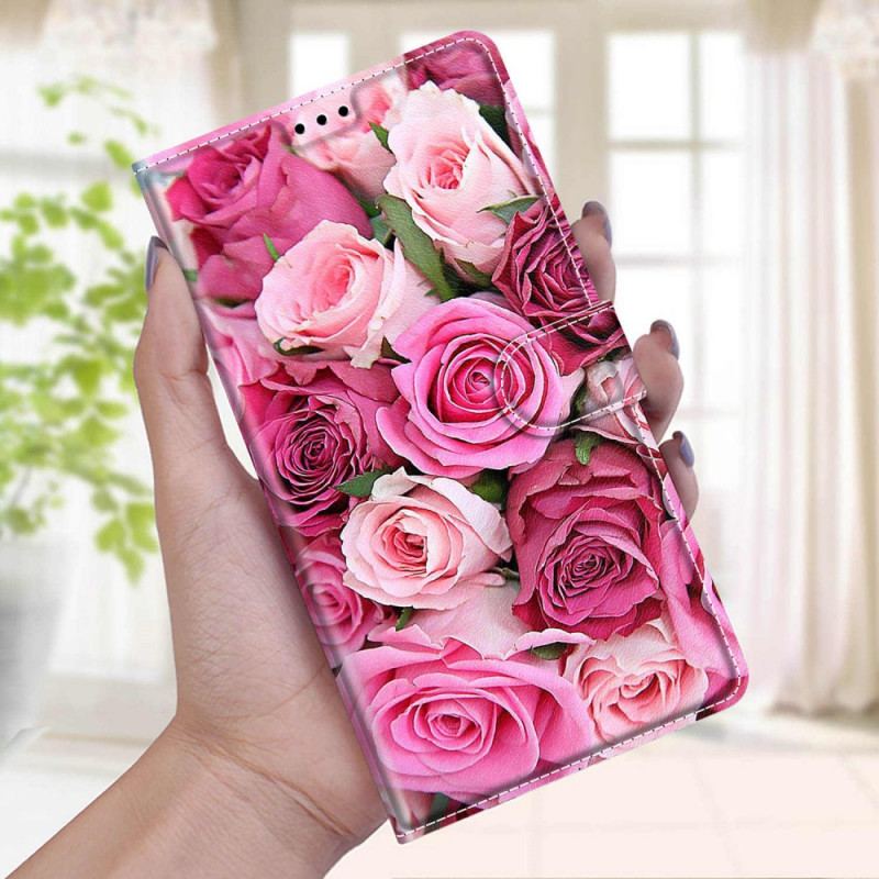 Flip Cover Xiaomi Redmi Note 10 Pro Med Snor Rem Roses