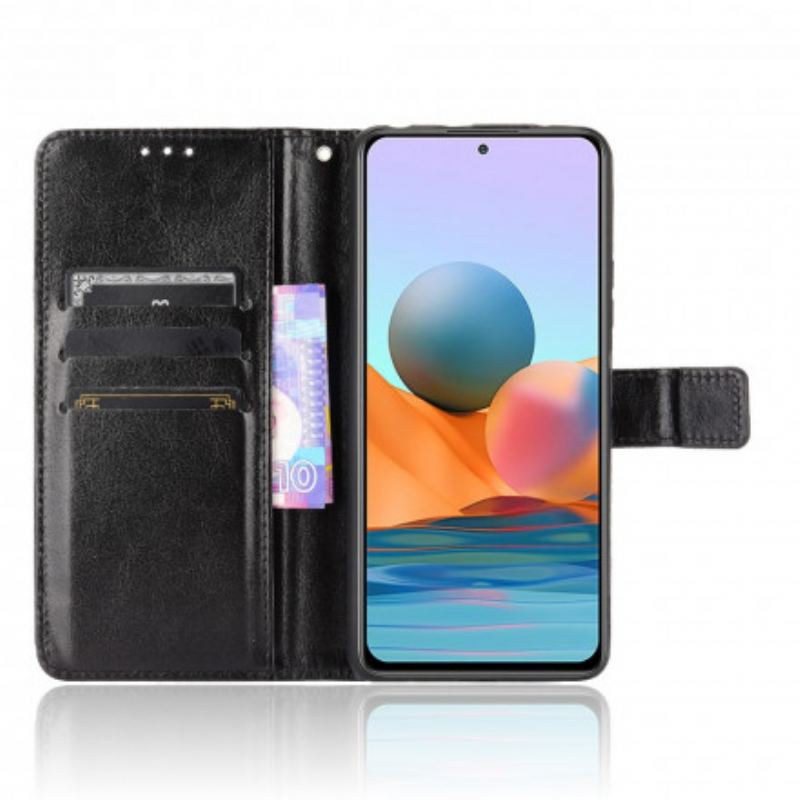 Flip Cover Xiaomi Redmi Note 10 Pro Prangende Kunstlæder