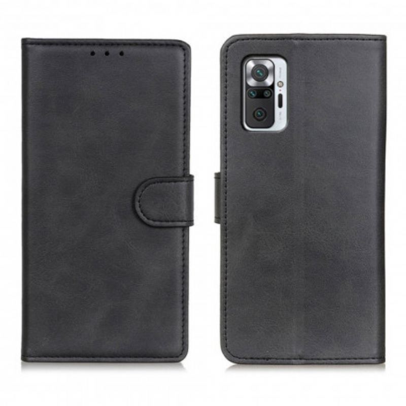 Flip Cover Xiaomi Redmi Note 10 Pro Retro Mat Lædereffekt