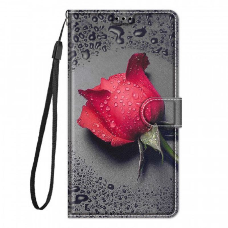 Flip Cover Xiaomi Redmi Note 10 Pro Roser Med Snor