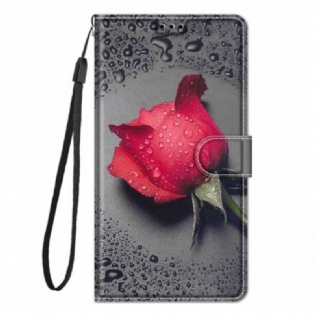 Flip Cover Xiaomi Redmi Note 10 Pro Roser Med Snor