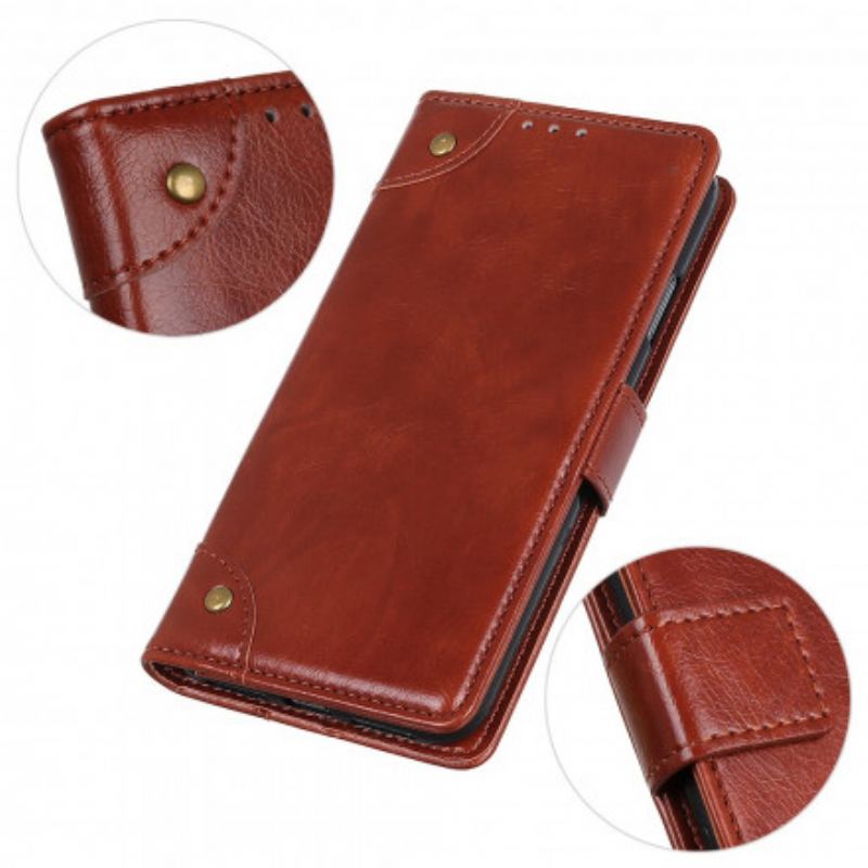 Flip Cover Xiaomi Redmi Note 10 Pro Style Nappa Læder Vintage Nitter