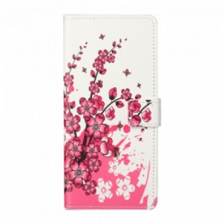 Flip Cover Xiaomi Redmi Note 10 Pro Tropiske Blomster